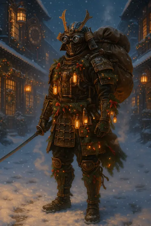 Cute Robots Christmas wallpaper